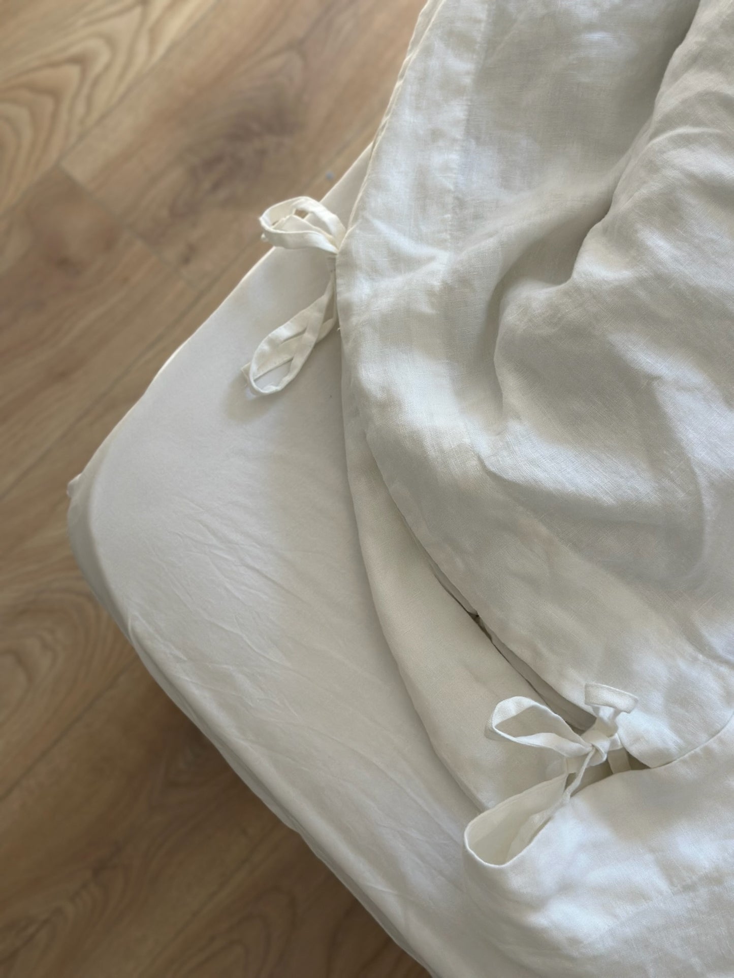 Parure de Lit - Lin Lavé (Blanc)